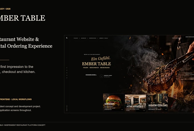 build a modern restaurant website with online ordering
